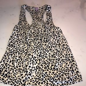 Boutique racerback cheetah tank
